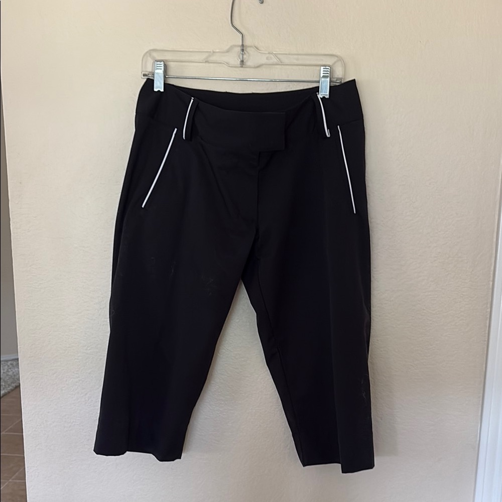 Adidas Black Climalite Pants with White Accents